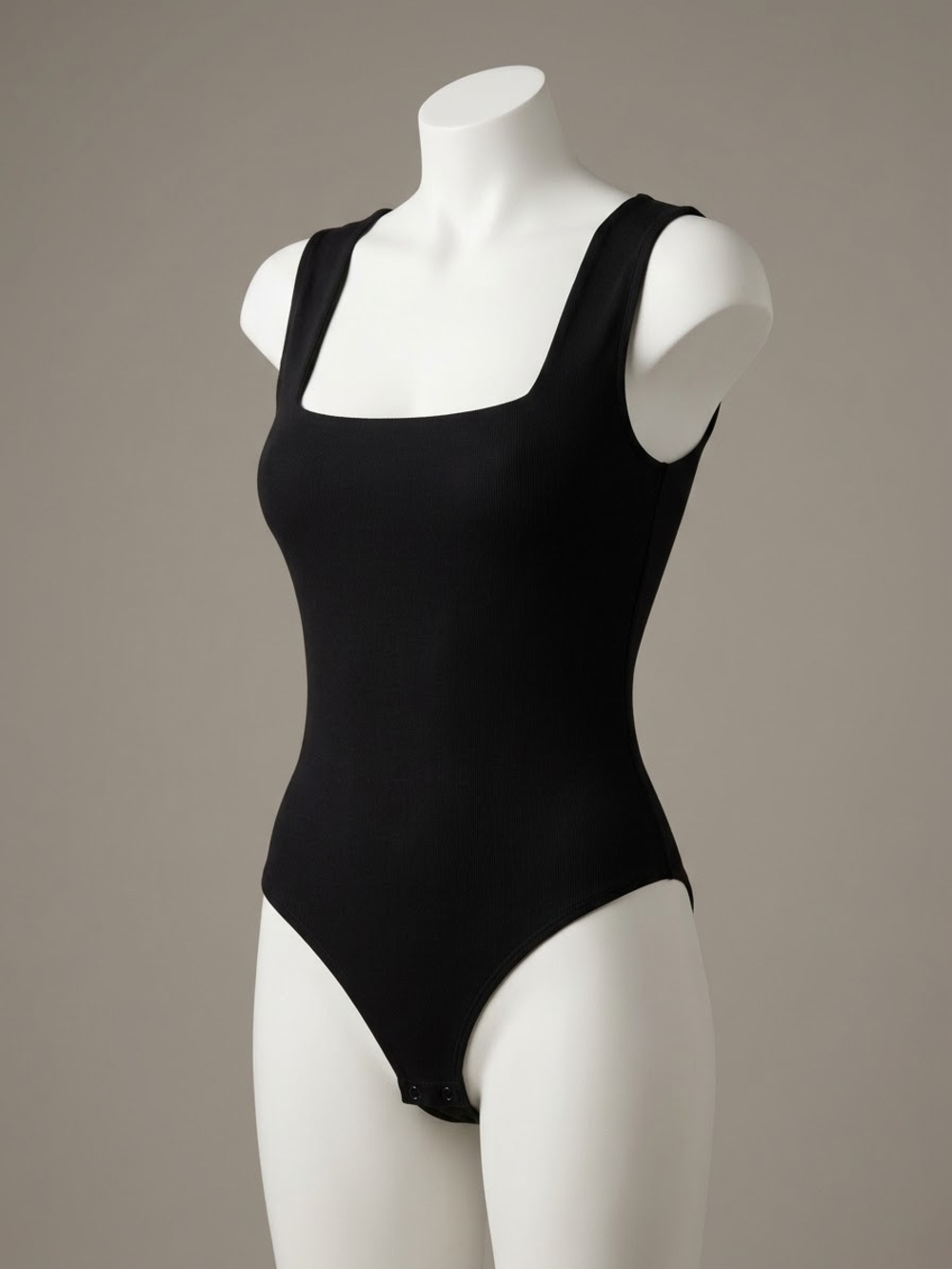 House of Harlow 1960 Black Square-Neck One-Piece Top